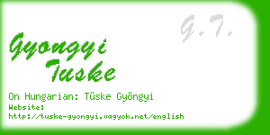 gyongyi tuske business card